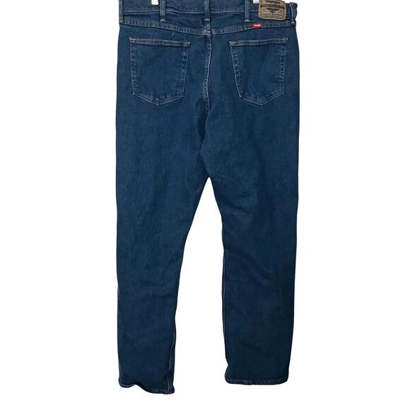 WRANGLER HIGH-RISE, TRADITIONAL LEG, DENIM JEANS, MENS, 38/34, DENIM BLUE - Picture 4 of 11